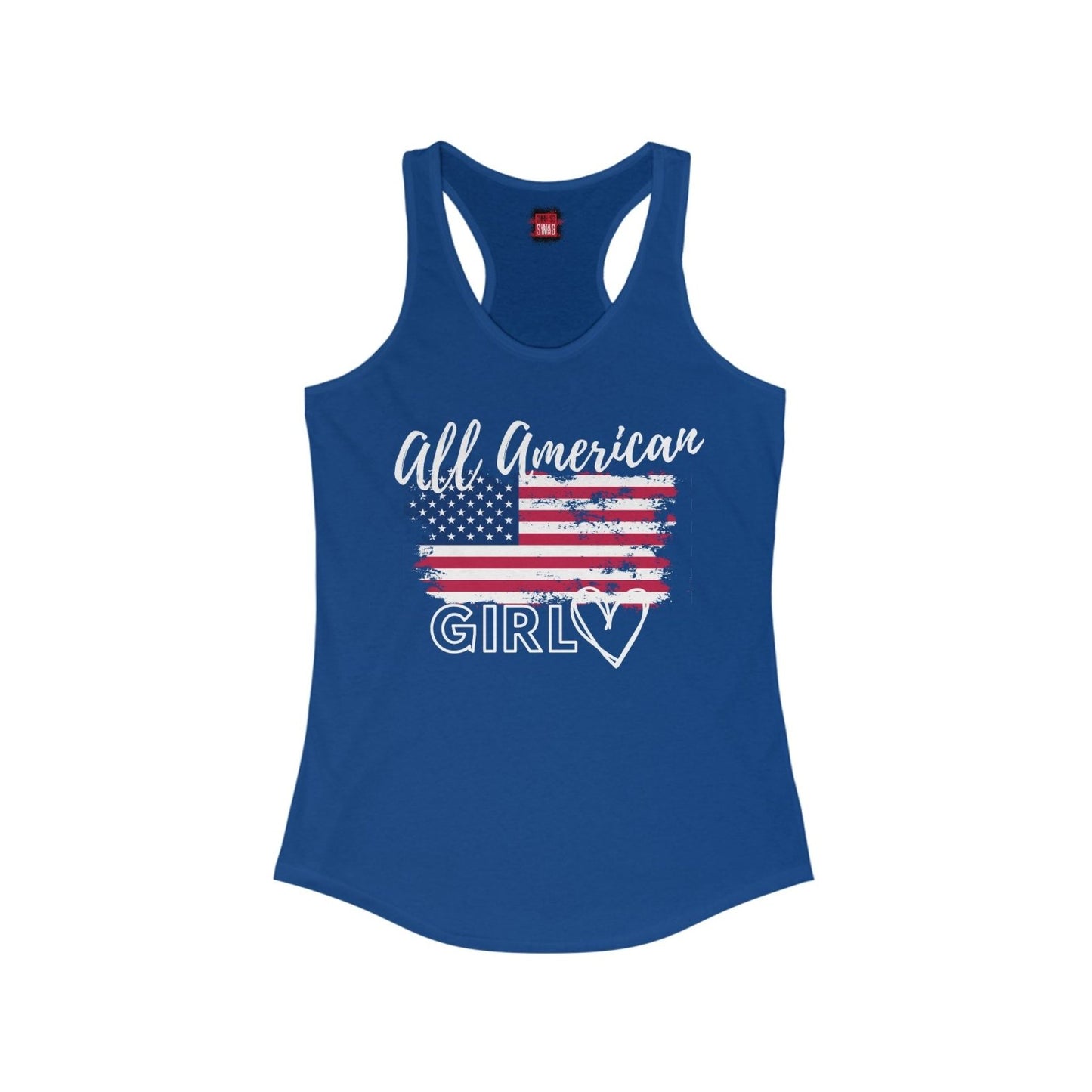 All American Girl USA Flag Racerback Tank Top | US - Ohhh So Swag