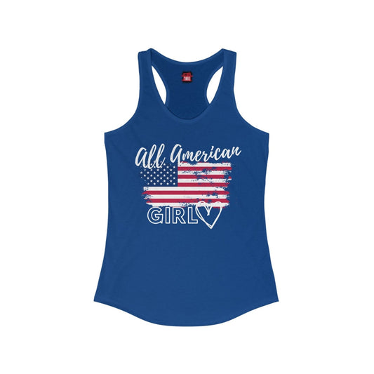 All American Girl USA Flag Racerback Tank Top | US - Ohhh So Swag