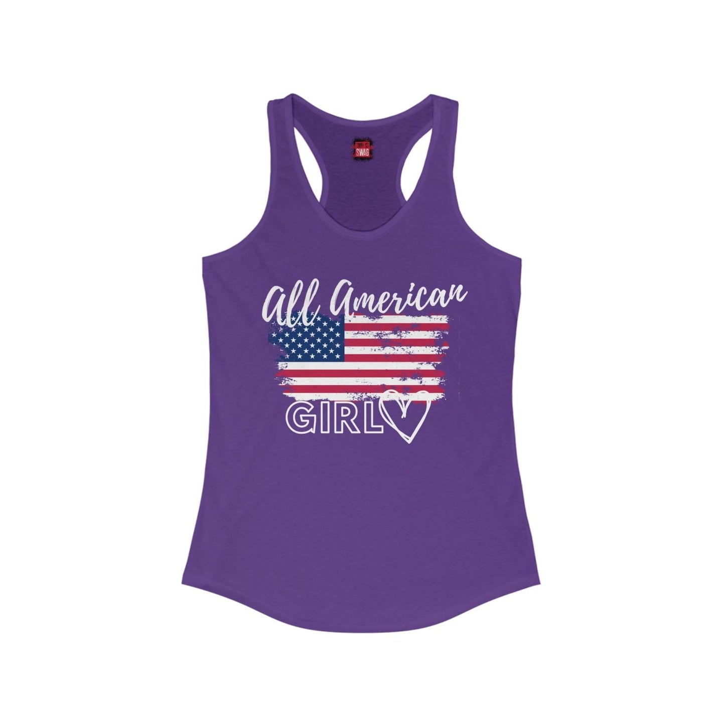 All American Girl USA Flag Racerback Tank Top | US - Ohhh So Swag