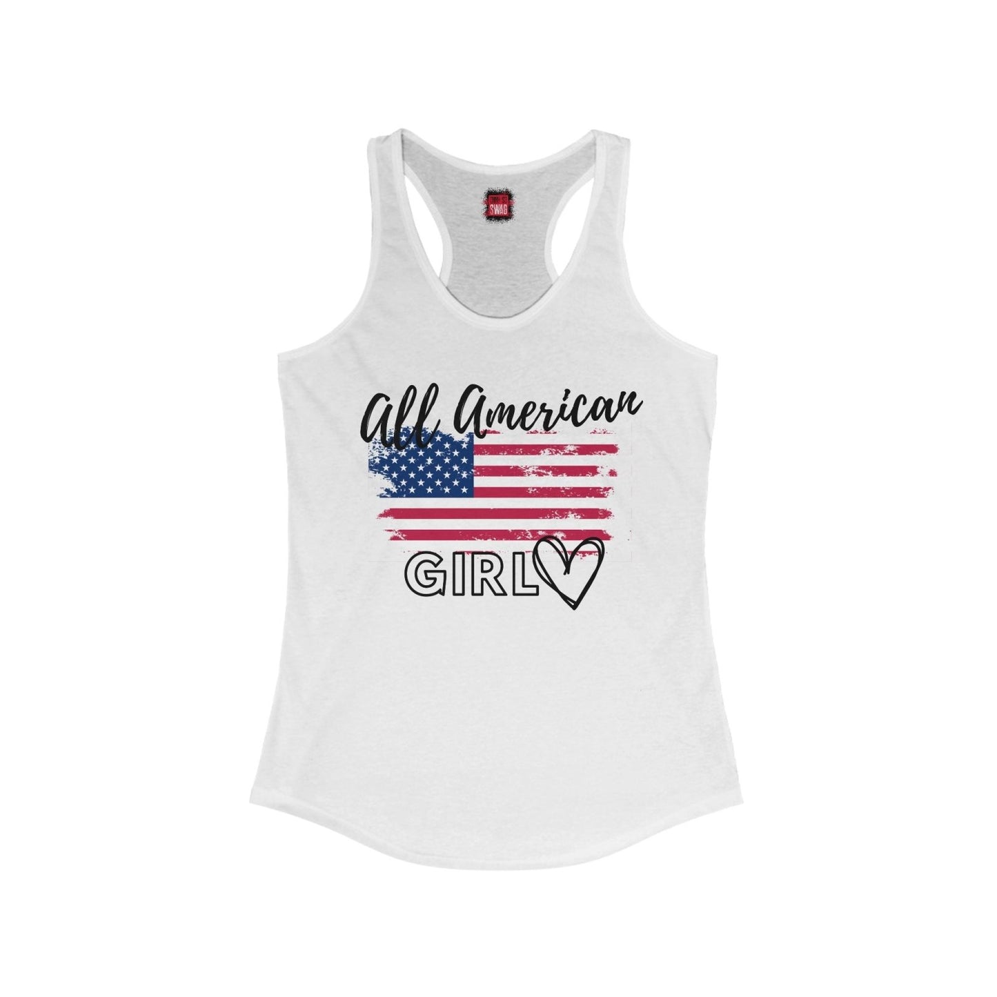All American Girl USA Flag Racerback Tank Top | US - Ohhh So Swag
