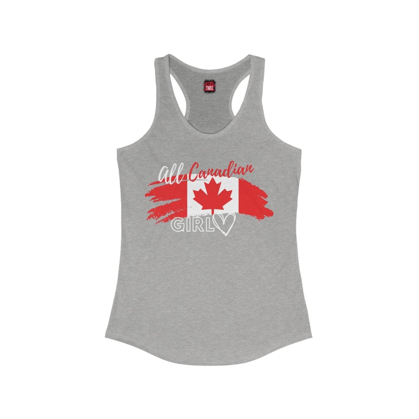 All Canadian Girl Canada Day Racerback Tank Top | US - Ohhh So Swag