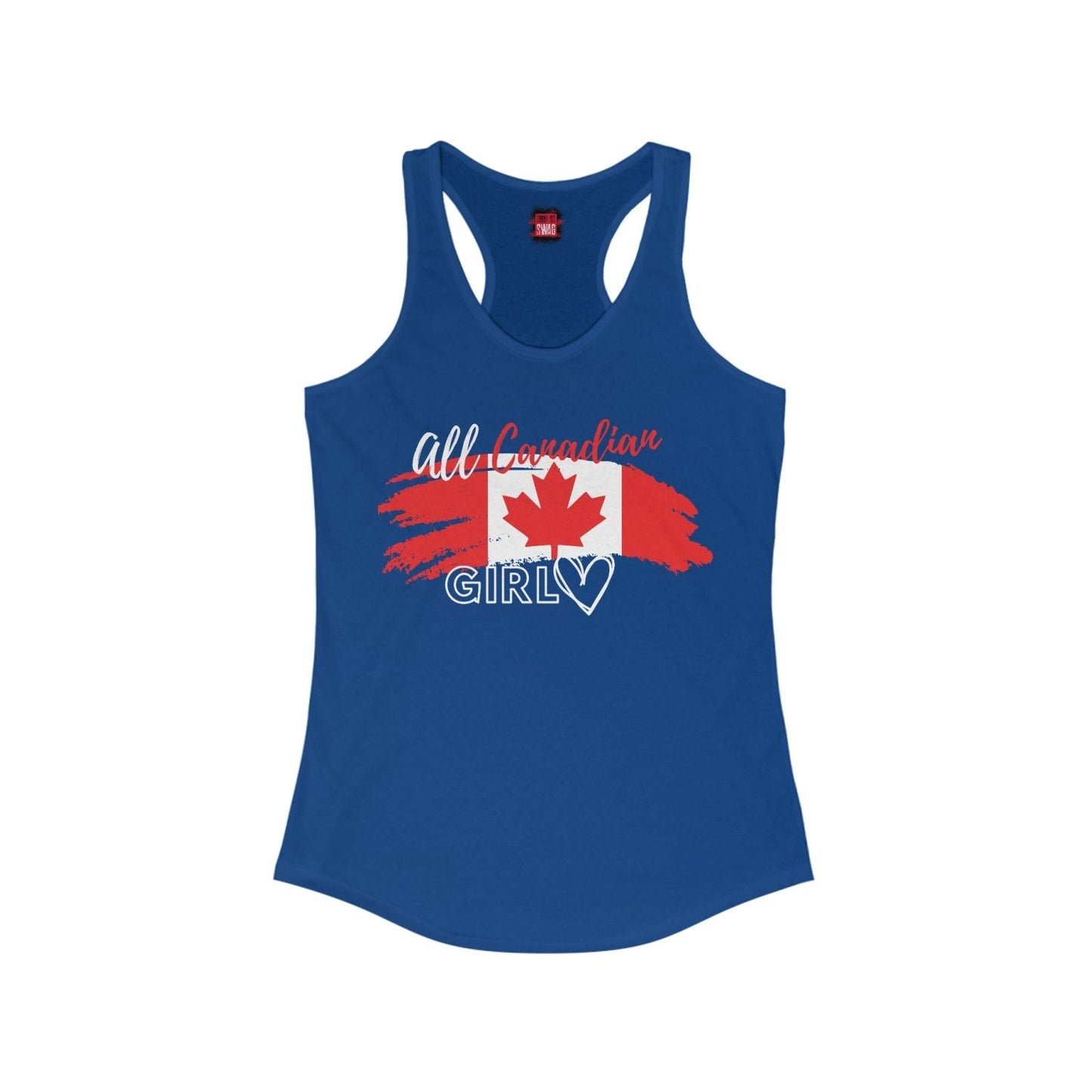All Canadian Girl Canada Day Racerback Tank Top | US - Ohhh So Swag