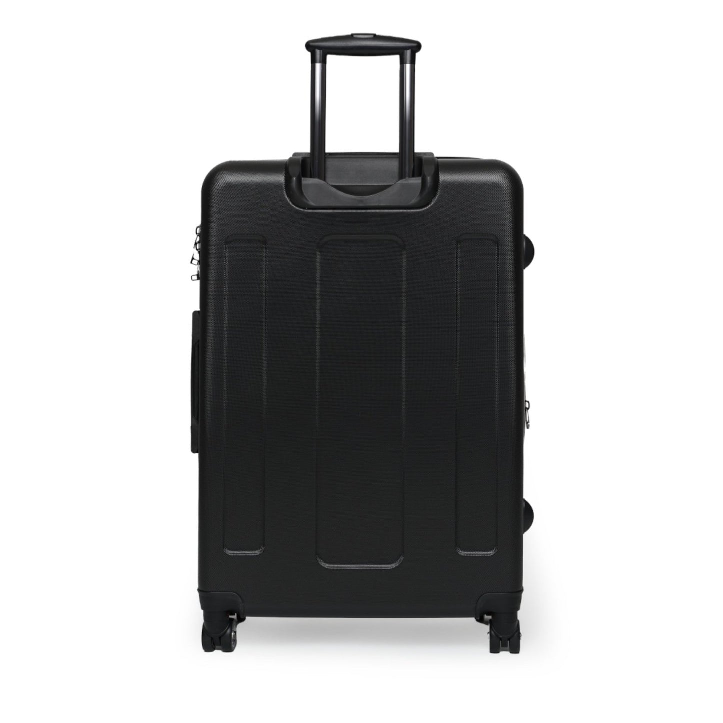 Black Hard Shell Suitcase with Built - in Lock, Sleek Unisex Luggage for Men and Women - Swag Verified. | CA - Ohhh So Swag