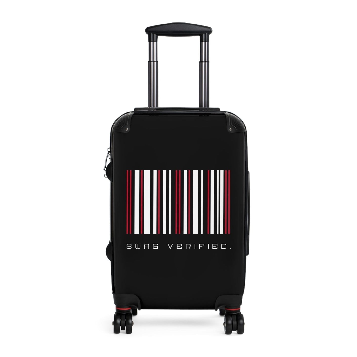 Black Hard Shell Suitcase with Built - in Lock, Sleek Unisex Luggage for Men and Women - Swag Verified. | CA - Ohhh So Swag