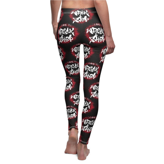 Graffiti Casual Leggings (Black) - I Came to Wreck Shop | US - Ohhh So Swag