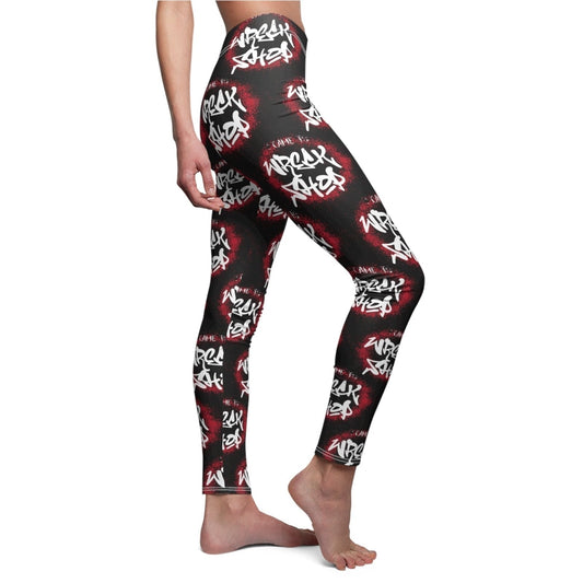 Graffiti Casual Leggings (Black) - I Came to Wreck Shop | US - Ohhh So Swag