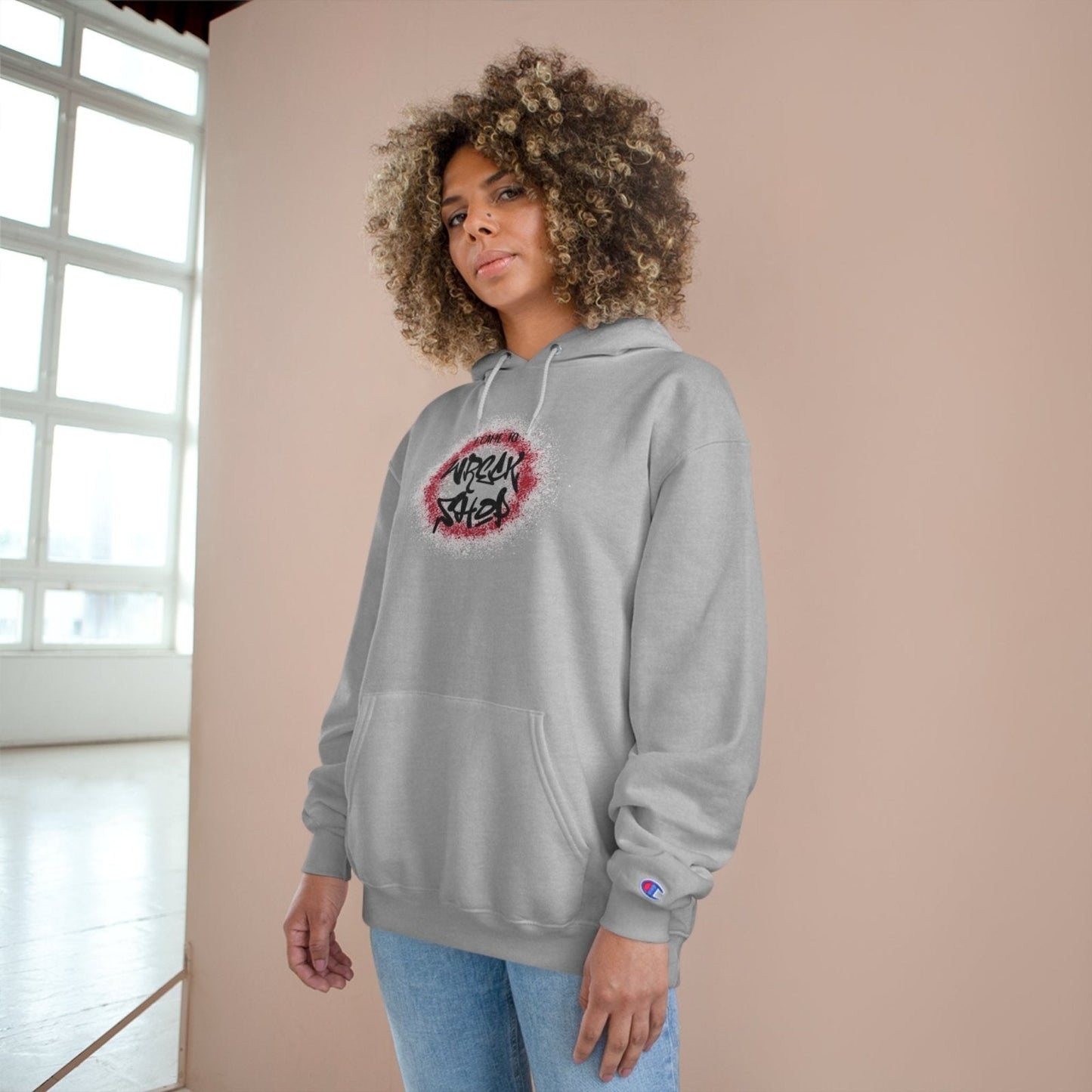 Champion® Streetwear Graphic Pullover Hoodie – I Came to Wreck Shop | CA - Ohhh So Swag