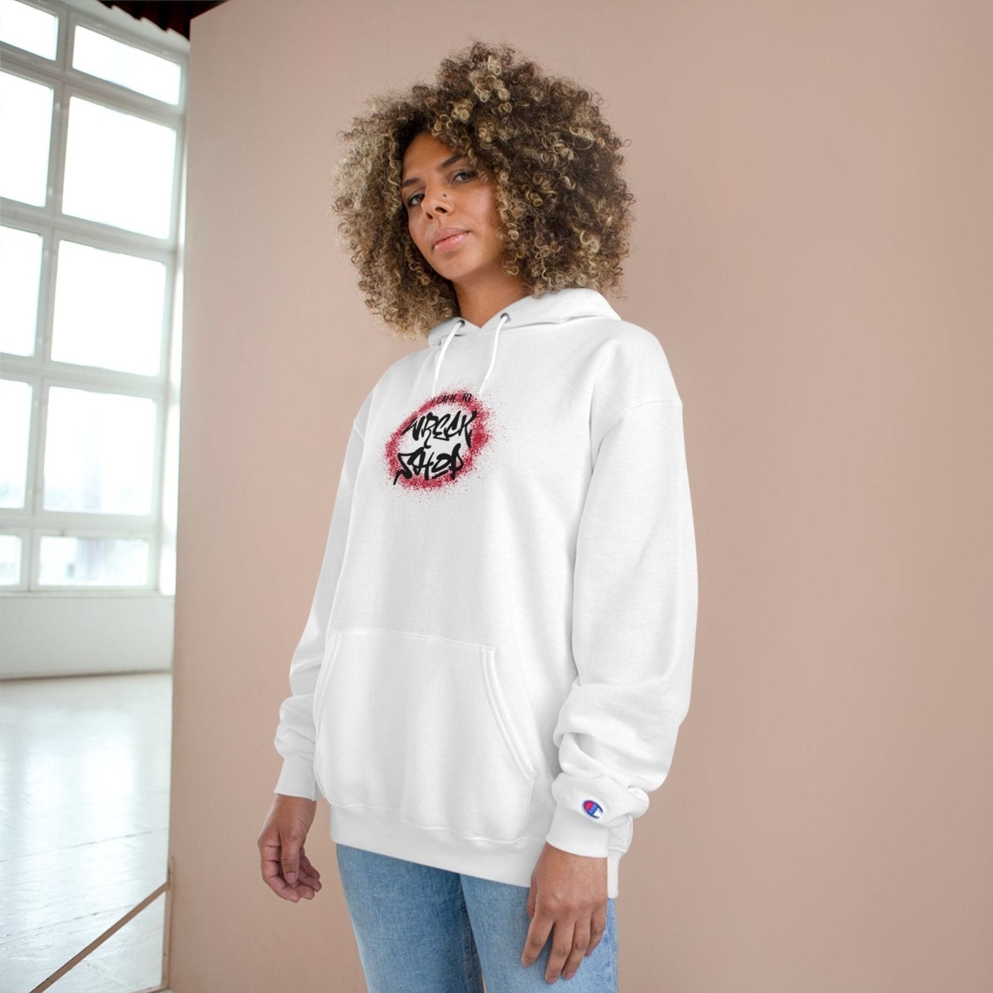 Champion® Streetwear Graphic Pullover Hoodie – I Came to Wreck Shop | CA - Ohhh So Swag