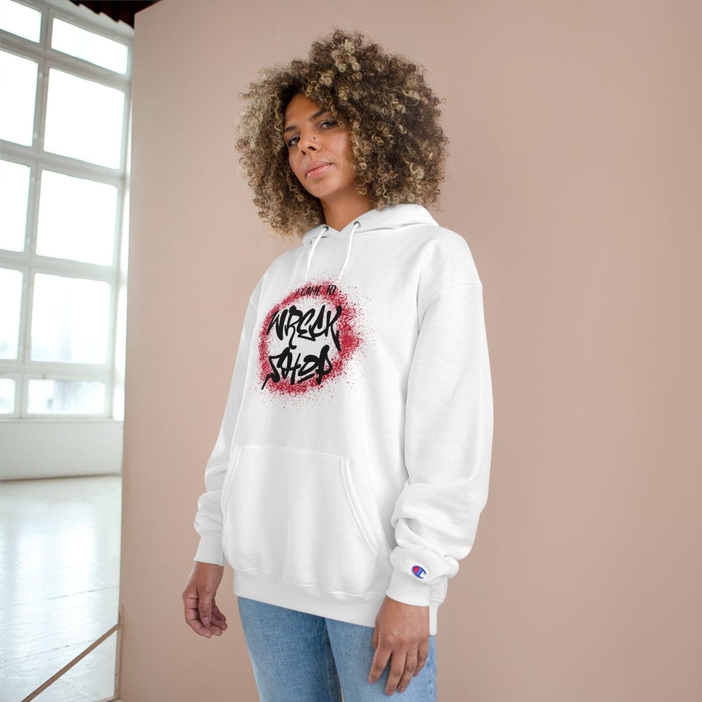 Champion® Streetwear Graphic Pullover Hoodie – I Came to Wreck Shop | US - Ohhh So Swag
