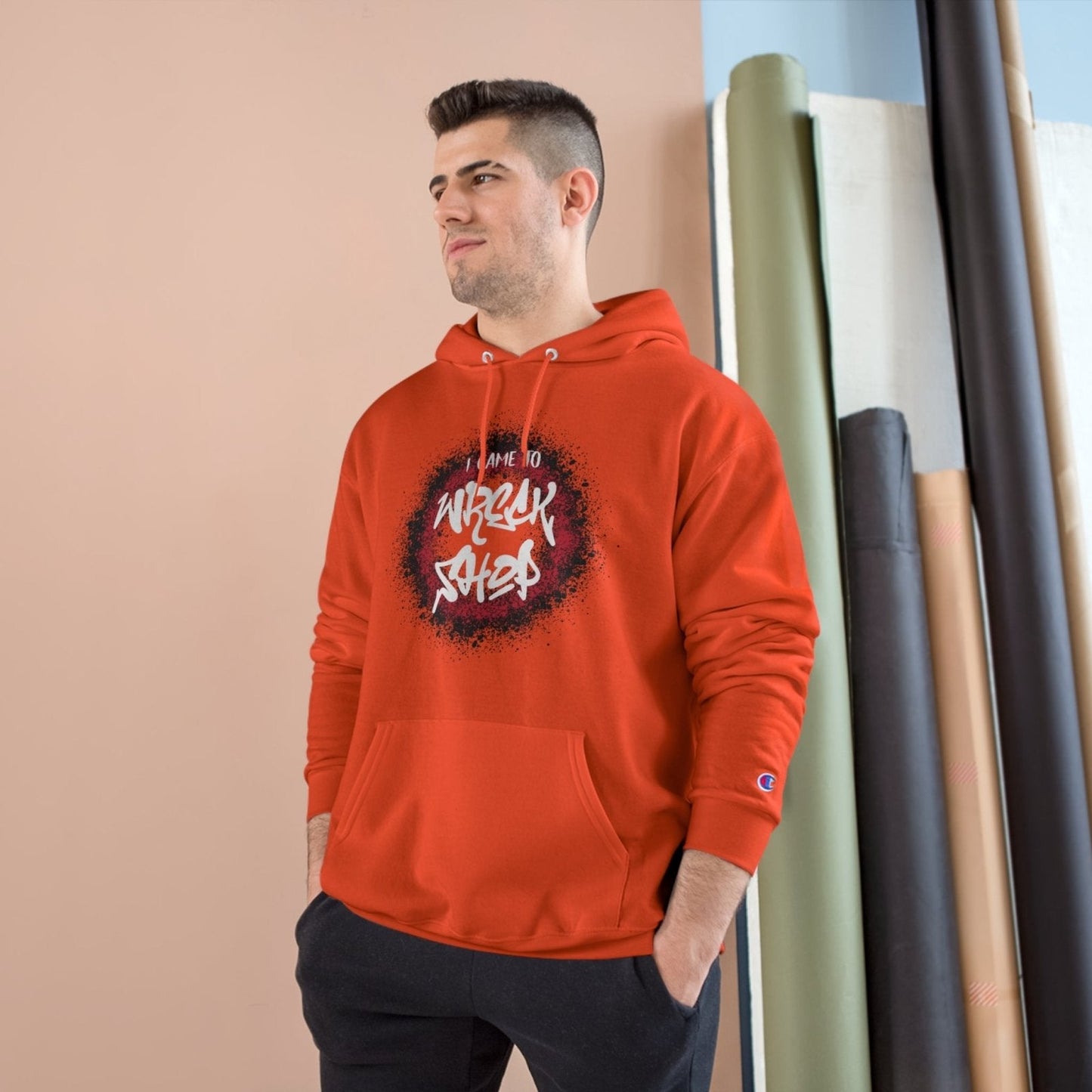 Champion® Streetwear Graphic Pullover Hoodie – I Came to Wreck Shop | US - Ohhh So Swag
