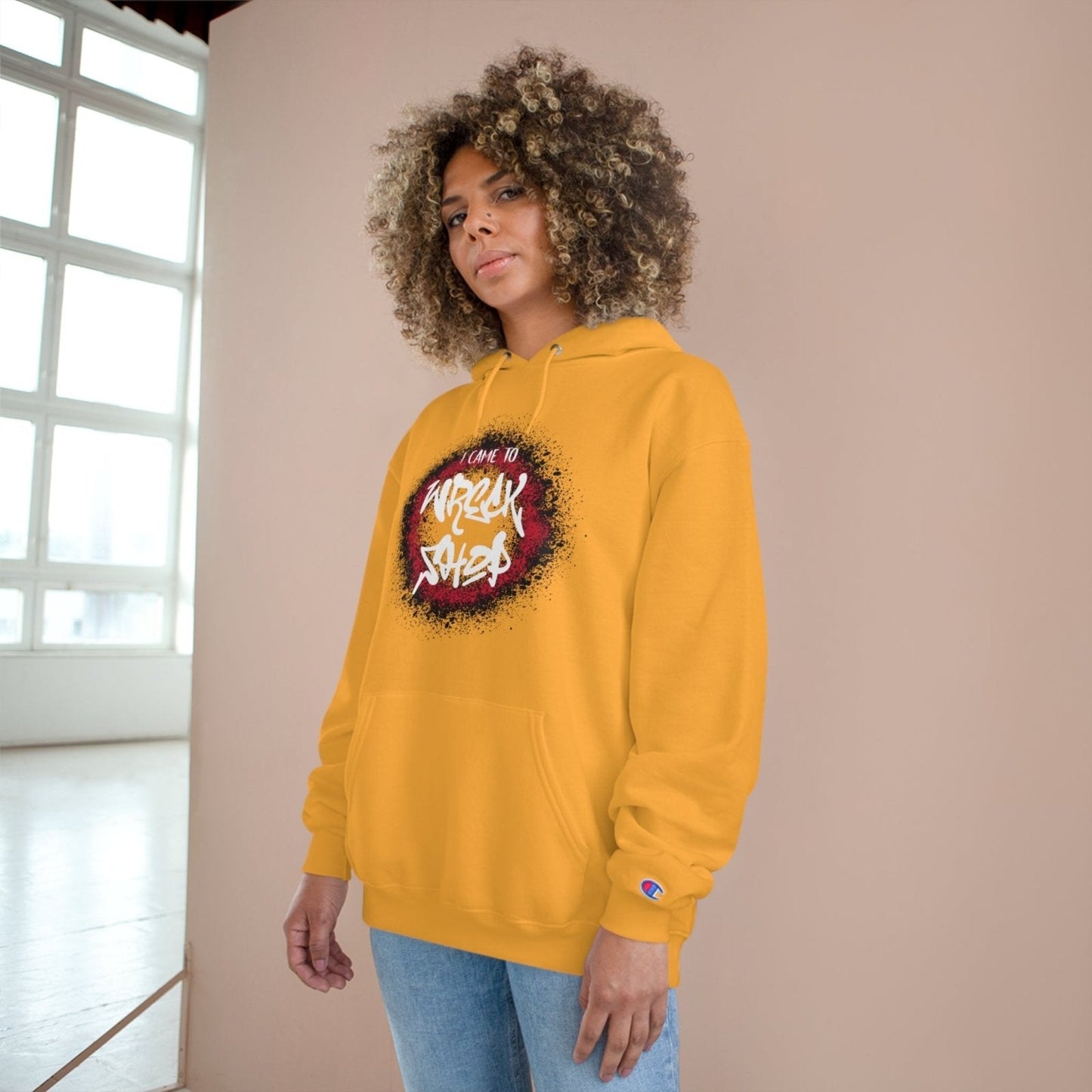 Champion® Streetwear Graphic Pullover Hoodie – I Came to Wreck Shop | US - Ohhh So Swag