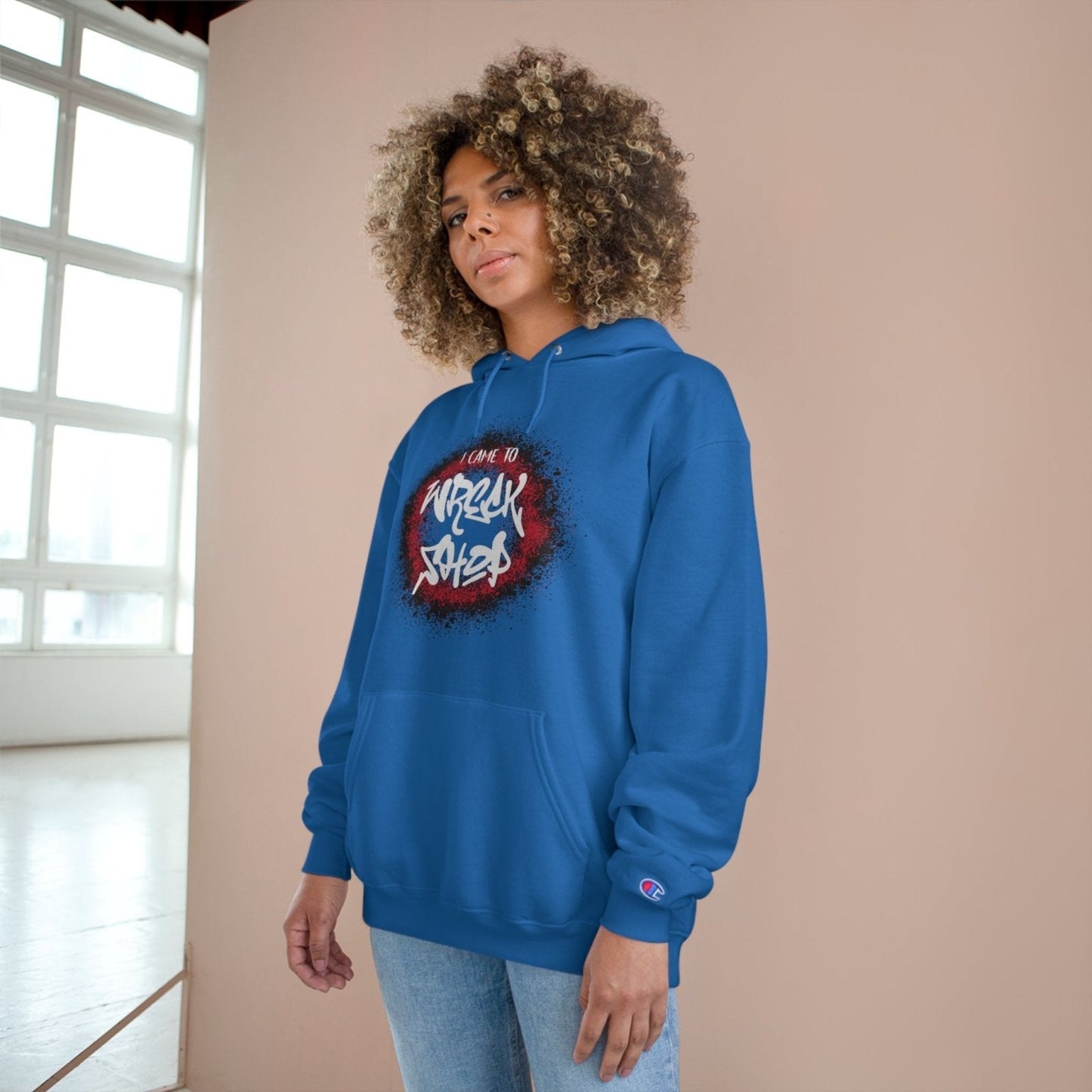 Champion® Streetwear Graphic Pullover Hoodie – I Came to Wreck Shop | US - Ohhh So Swag