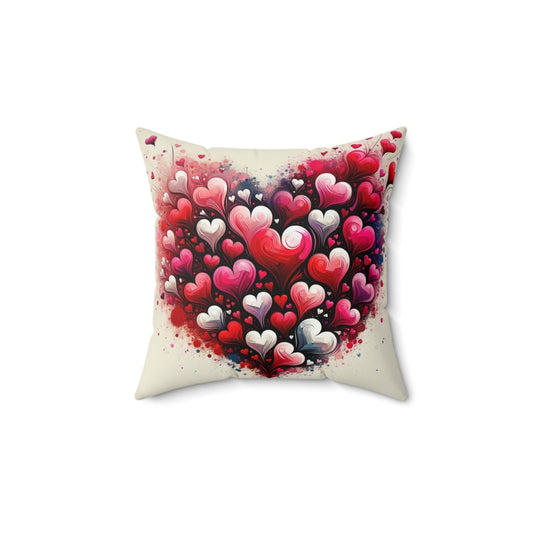 Decorative Heart Throw Pillow with Insert for Sofa, Bed | US - Ohhh So Swag