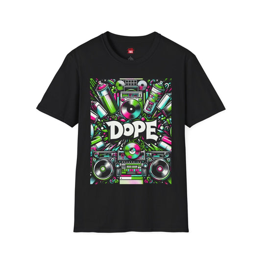Black Dope Graphic Cotton T-Shirt, Cool Unisex Hip Hop Tee for Music Lovers, 90s Casual Streetwear | US - Ohhh So Swag
