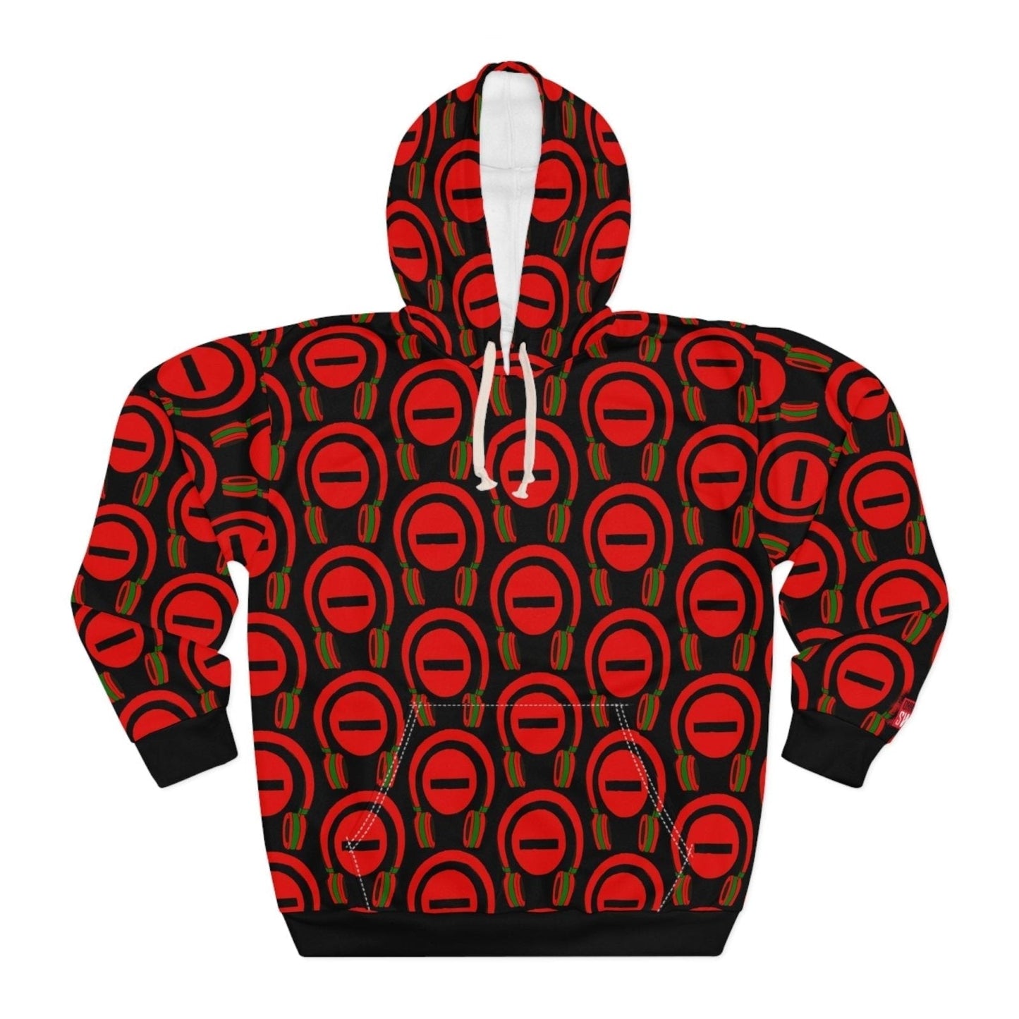 Graphic All - Over Print Black Do Not Disturb Hoodie, Gifts for Music Fans – Do Not Disturb, I’m Vibing. | US - Ohhh So Swag