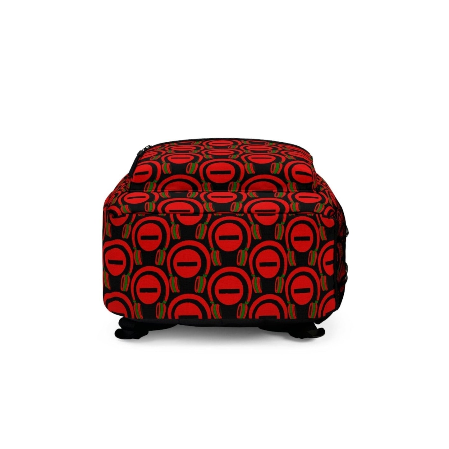 Black Graphic Backpack for Music Lover with Do Not Disturb Graphic | US - Ohhh So Swag