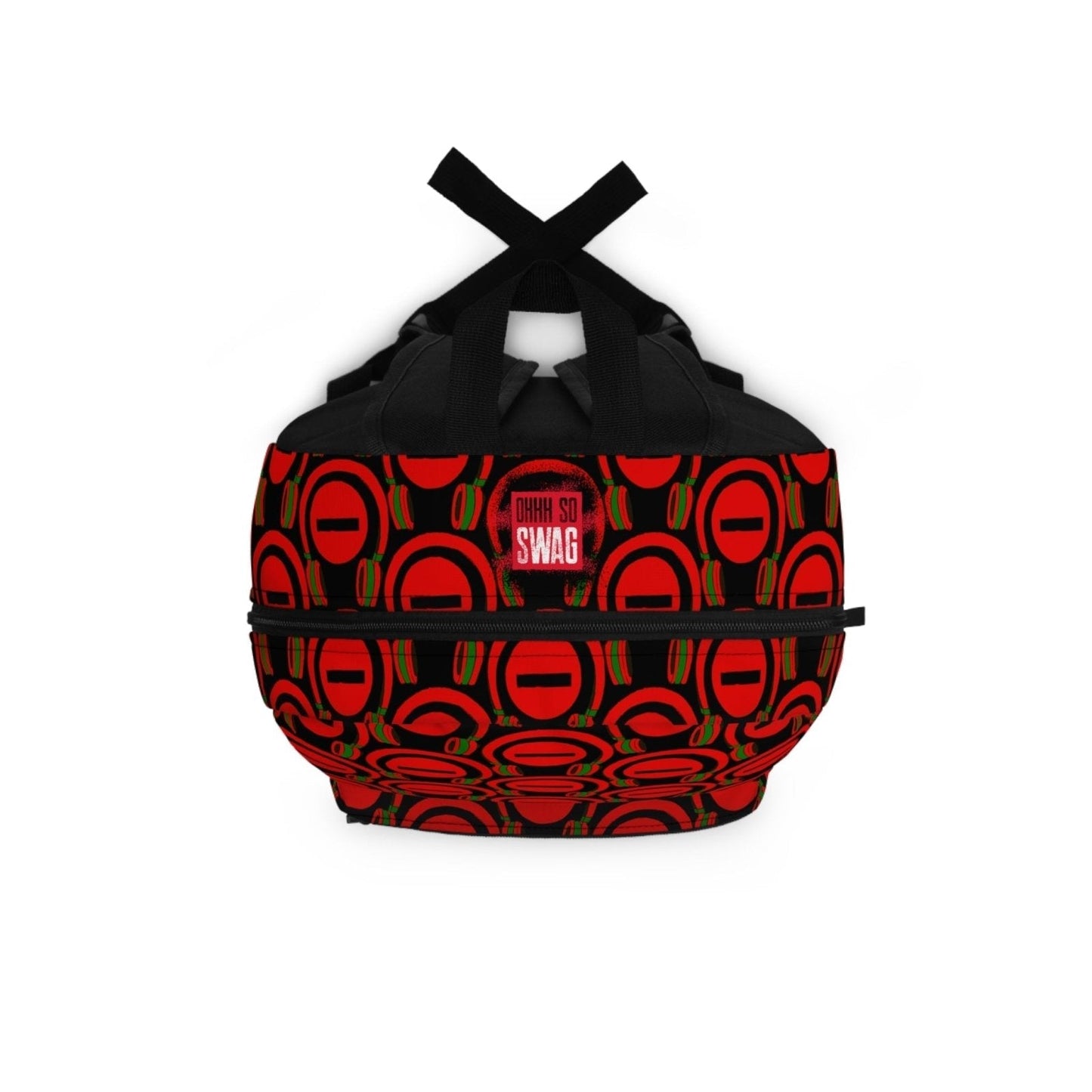 Black Graphic Backpack for Music Lover with Do Not Disturb Graphic | US - Ohhh So Swag