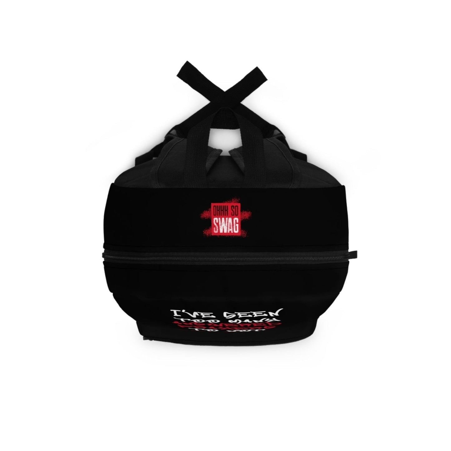 Black Graphic Backpack with Inspirational Quote – I’ve Seen Too Many Answered Prayers to Not Believe | US - Ohhh So Swag