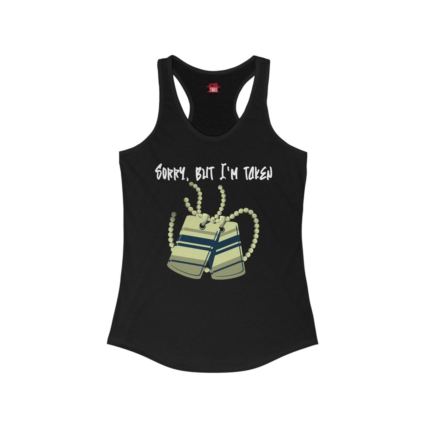 Graphic Racerback Tank Top – Sorry, But I'm Taken | US - Ohhh So Swag