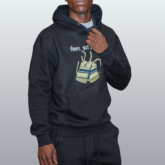 Hoodie Lounge Set / Sweatsuit Set - Sorry, But I'm Taken (White Text) | US - Ohhh So Swag