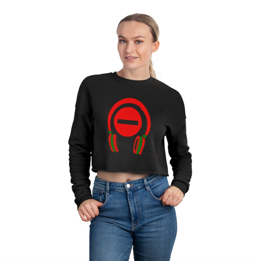 Long Sleeve Crop Top Do Not Disturb Sweatshirt, Gift for Musical Lover - Do Not Disturb, I’m Vibing. | US - Ohhh So Swag