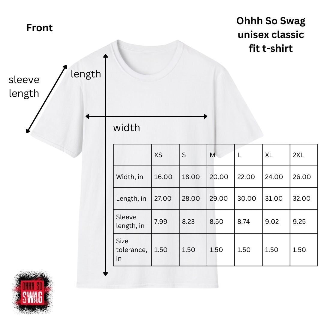 Main Character Energy Unisex Softstyle Short Sleeve Shirt (Back Logo) | CA - Ohhh So Swag