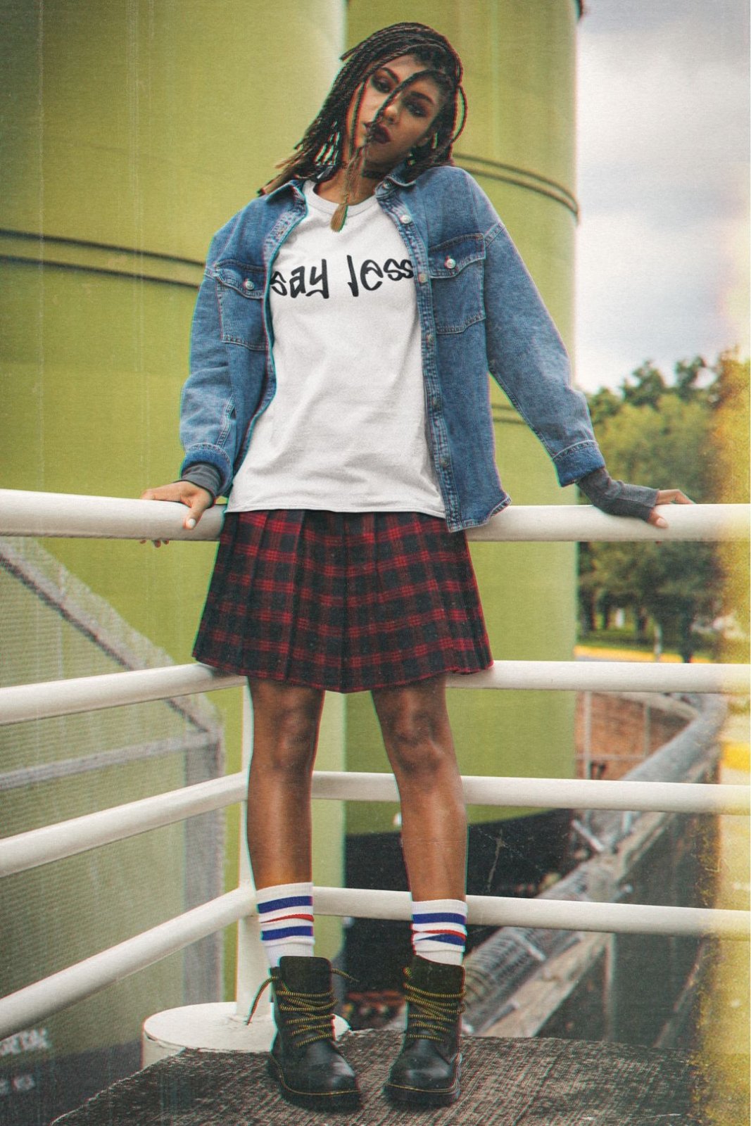 Say Less Unisex Softstyle Short Sleeve Shirt (Back Logo) | CA - Ohhh So Swag