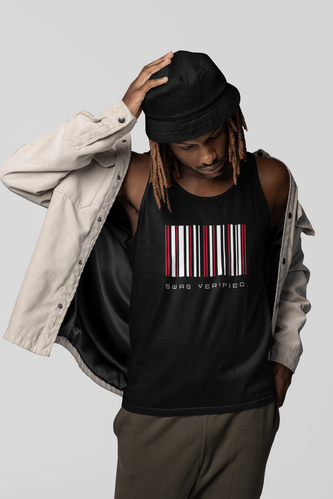 Men's Tank Top, Unisex Tank Top – Swag Verified. Barcode | US - Ohhh So Swag