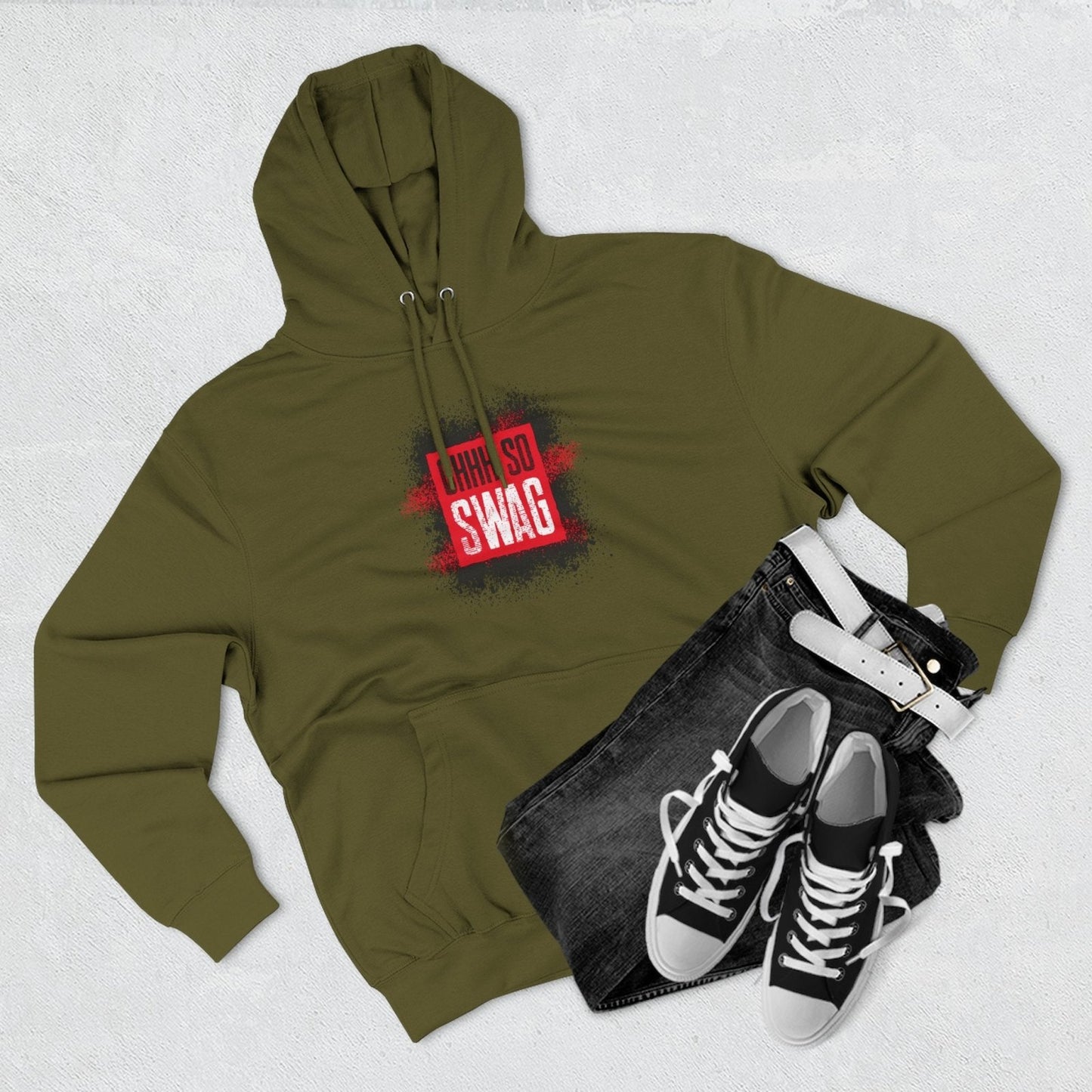 Ohhh So Swag Color Me Basic Unisex Premium Pullover Hoodie with Chest and Back Logo | US - Ohhh So Swag