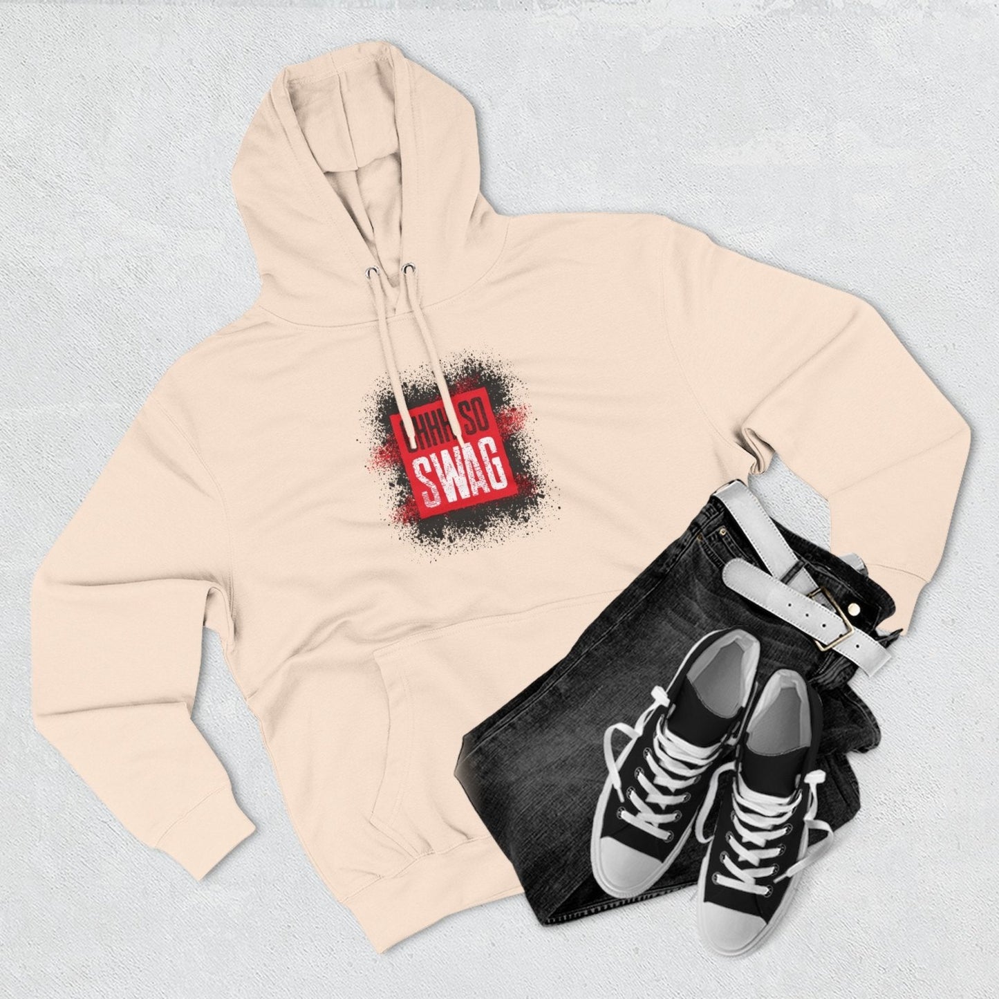 Ohhh So Swag Color Me Basic Unisex Premium Pullover Hoodie with Chest and Back Logo | US - Ohhh So Swag