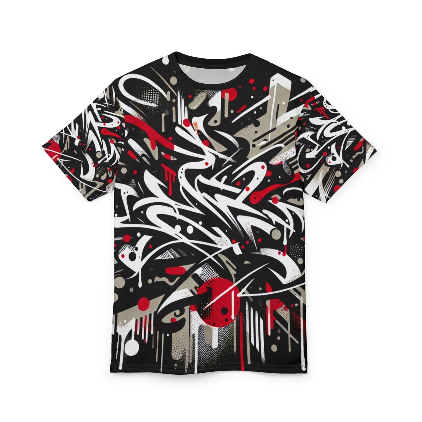 Paint Splatter Graffiti Tee for Men, Women, Premium Hip Hop Graphic T-Shirt, Casual Short Sleeve Urban Street Art Print Shirt | US - Ohhh So Swag