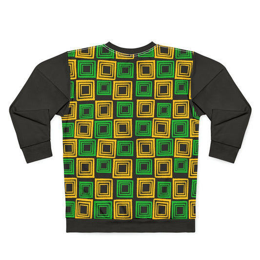 Patterned Sweatshirt, Jamaica Colors, Black Sleeves β J.A. Squared | US - Ohhh So Swag