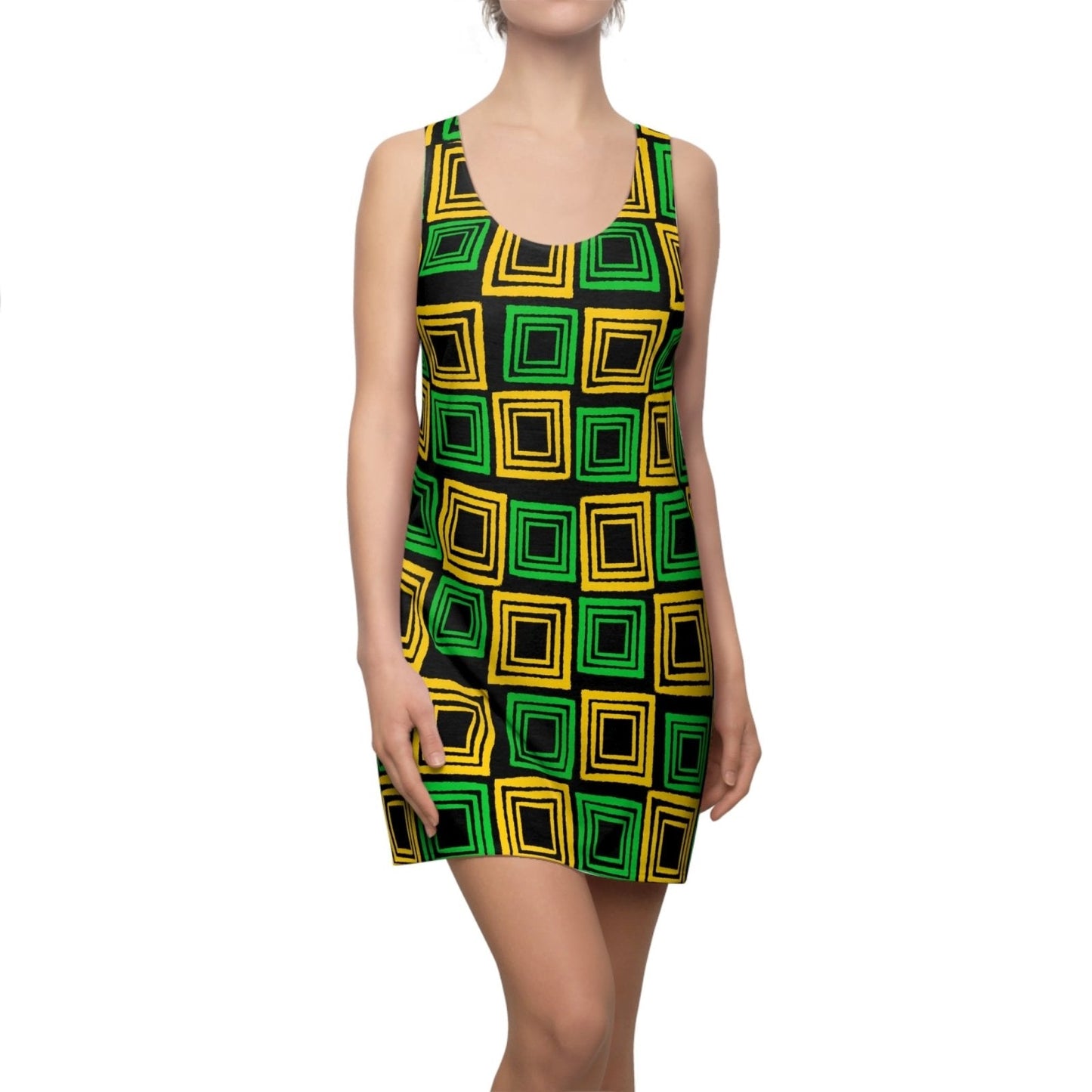 Racerback Tank Dress, Jamaica Colors – J.A. Squared | US - Ohhh So Swag