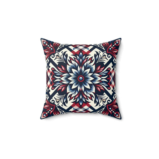 Red White and Blue Patterned Americana Throw Pillows | US - Ohhh So Swag