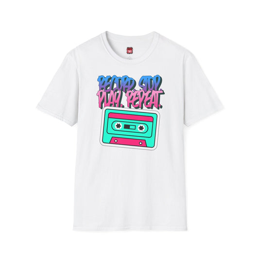 Retro Cassette Tape T-Shirt, Unisex 80s and 90s Nostalgic Graphic Tee, Music Lover Gift, Casual Vintage Style Shirt for Men Women | CA - Ohhh So Swag