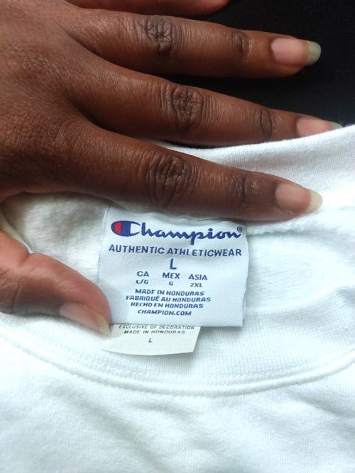 Unisex Graphic Pullover Champion® Sweatshirt - Swag Verified. Barcode | US - Ohhh So Swag