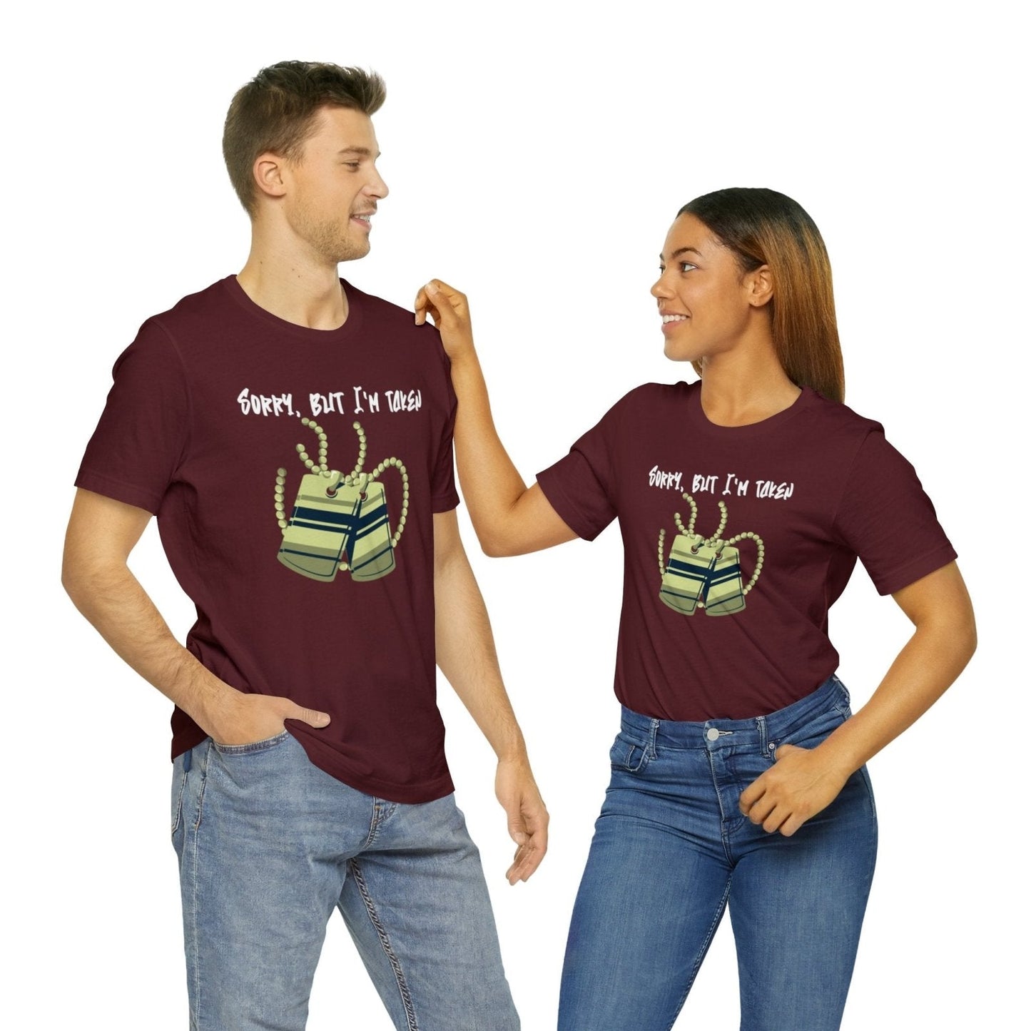 Unisex Jersey Short Sleeve Classic Tee – Sorry, But I'm Taken | CA