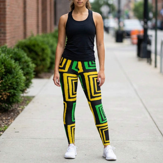 US | Casual Leggings, Jamaica Colors – J.A. Squared - Ohhh So Swag