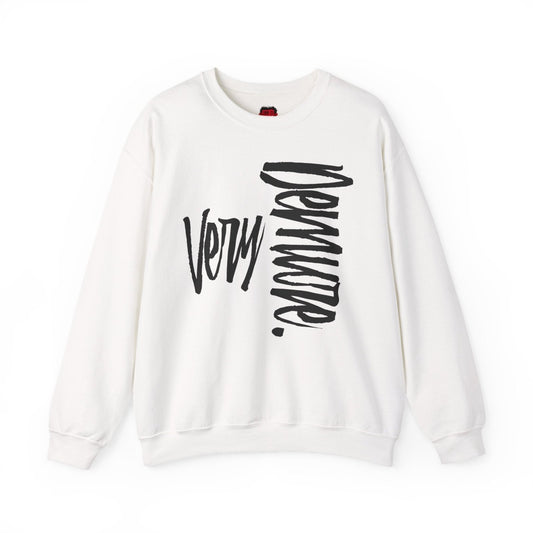 Very Demure Medium Heavy Crewneck Sweatshirt, Men's, Women's, Unisex | CA - Ohhh So Swag