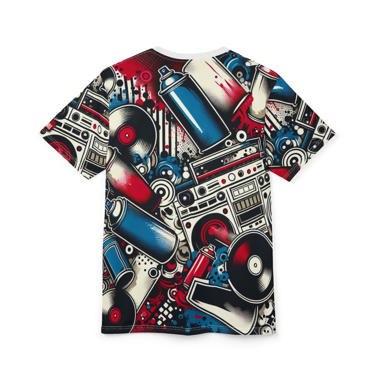 Vintage Style Casual Unisex Crew Neck 90s Hip Hop Graphic Tee, Music Inspired Short Sleeve Retro Graffiti T-Shirt | US - Ohhh So Swag
