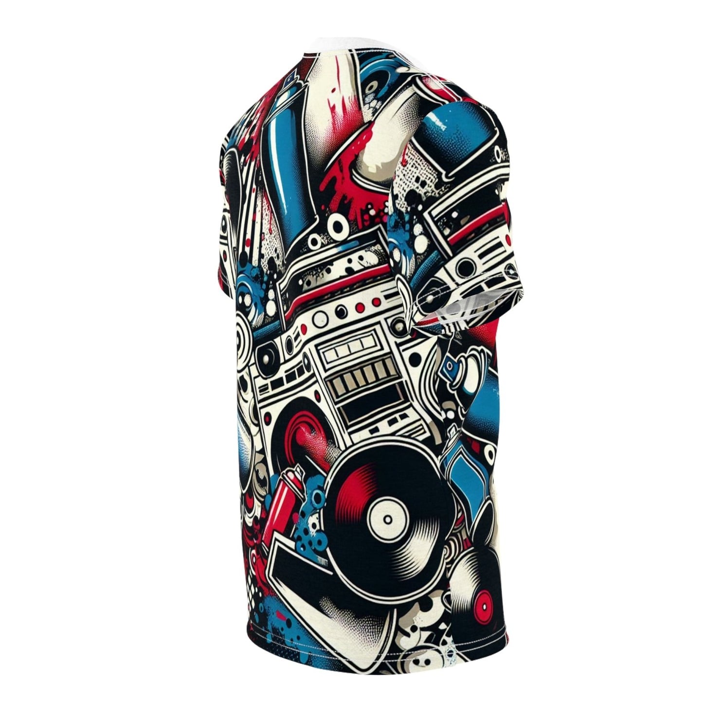 Vintage Style Casual Unisex Crew Neck 90s Hip Hop Graphic Tee, Music Inspired Short Sleeve Retro Graffiti T-Shirt | US - Ohhh So Swag