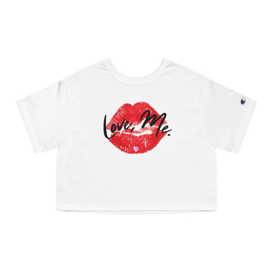 Women's Champion® Heritage Coquette Cropped T-Shirt - Love, Me., Red Lips, Purple Heart | US - Ohhh So Swag