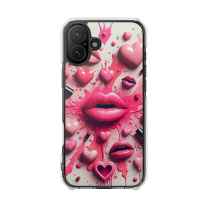 3D Lip and 3D Heart Phone Case, Magsafe Compatible Phone Cases for Apple iPhone 14, iPhone 15 and iPhone 16, Lips Magnetic Phone Cases | US - Ohhh So Swag