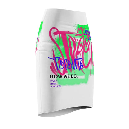 90s Neon and White Pencil Skirt - Toronto. How We Do. Style. Music. Diversity. | US - Ohhh So Swag