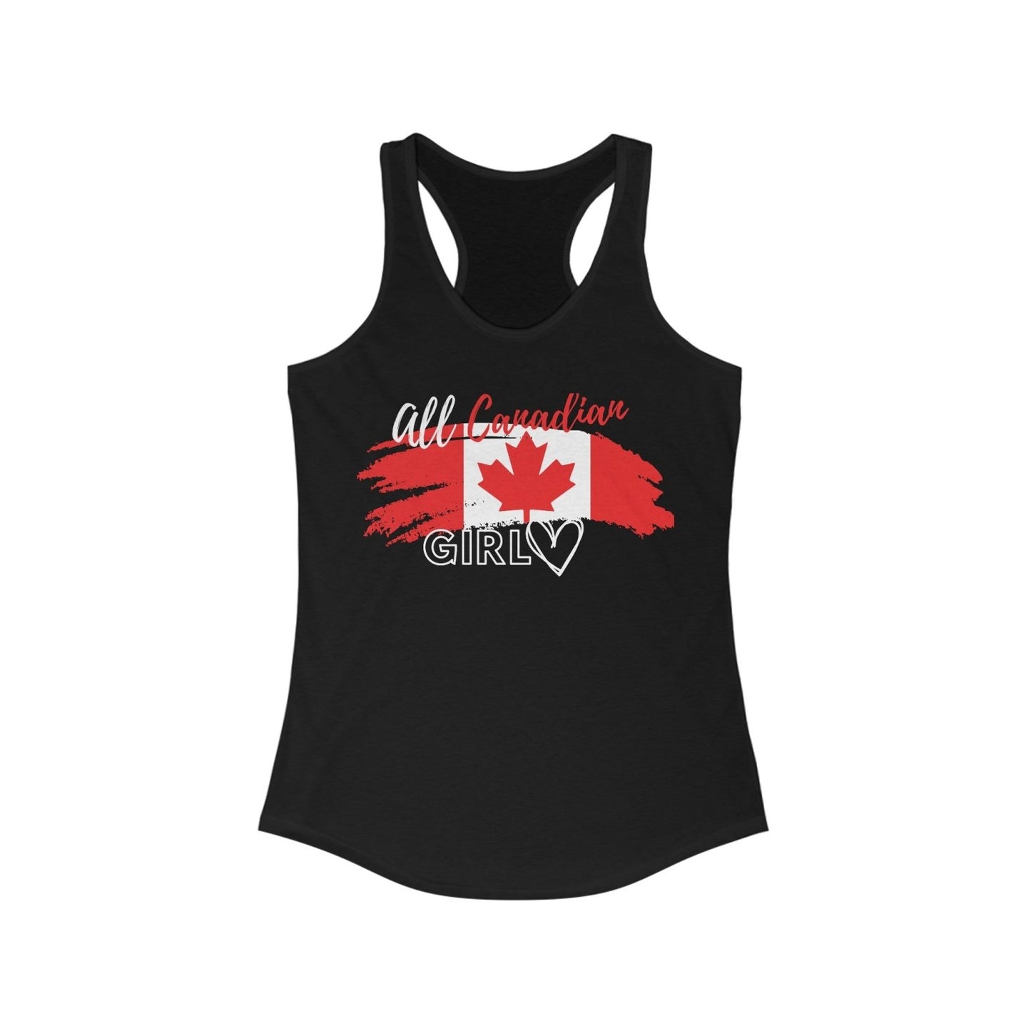 All Canadian Girl Canada Day Racerback Tank Top | CA - Ohhh So Swag