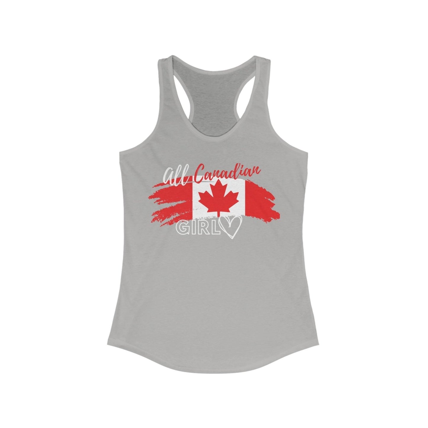 All Canadian Girl Canada Day Racerback Tank Top | CA - Ohhh So Swag