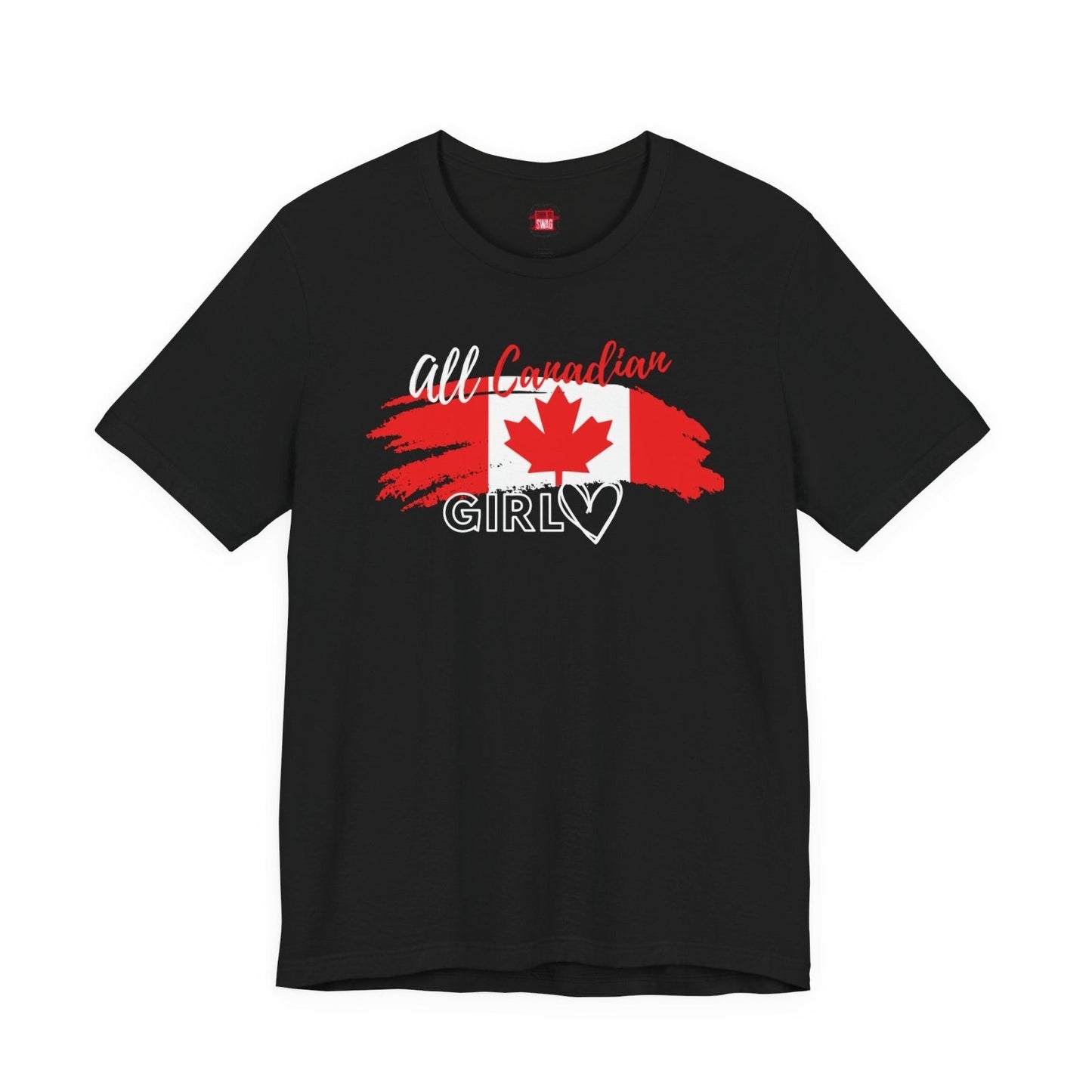 All Canadian Girl T-shirt, Women's Canada Day Short Sleeve Soft Style Canada Flag Shirt for Women | CA - Ohhh So Swag