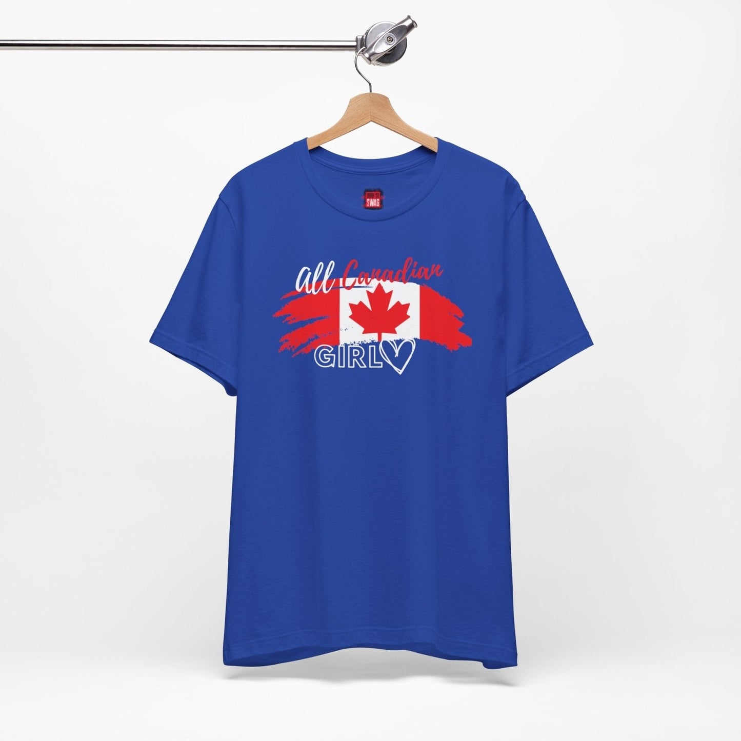 All Canadian Girl T-shirt, Women's Canada Day Short Sleeve Soft Style Canada Flag Shirt for Women | CA - Ohhh So Swag