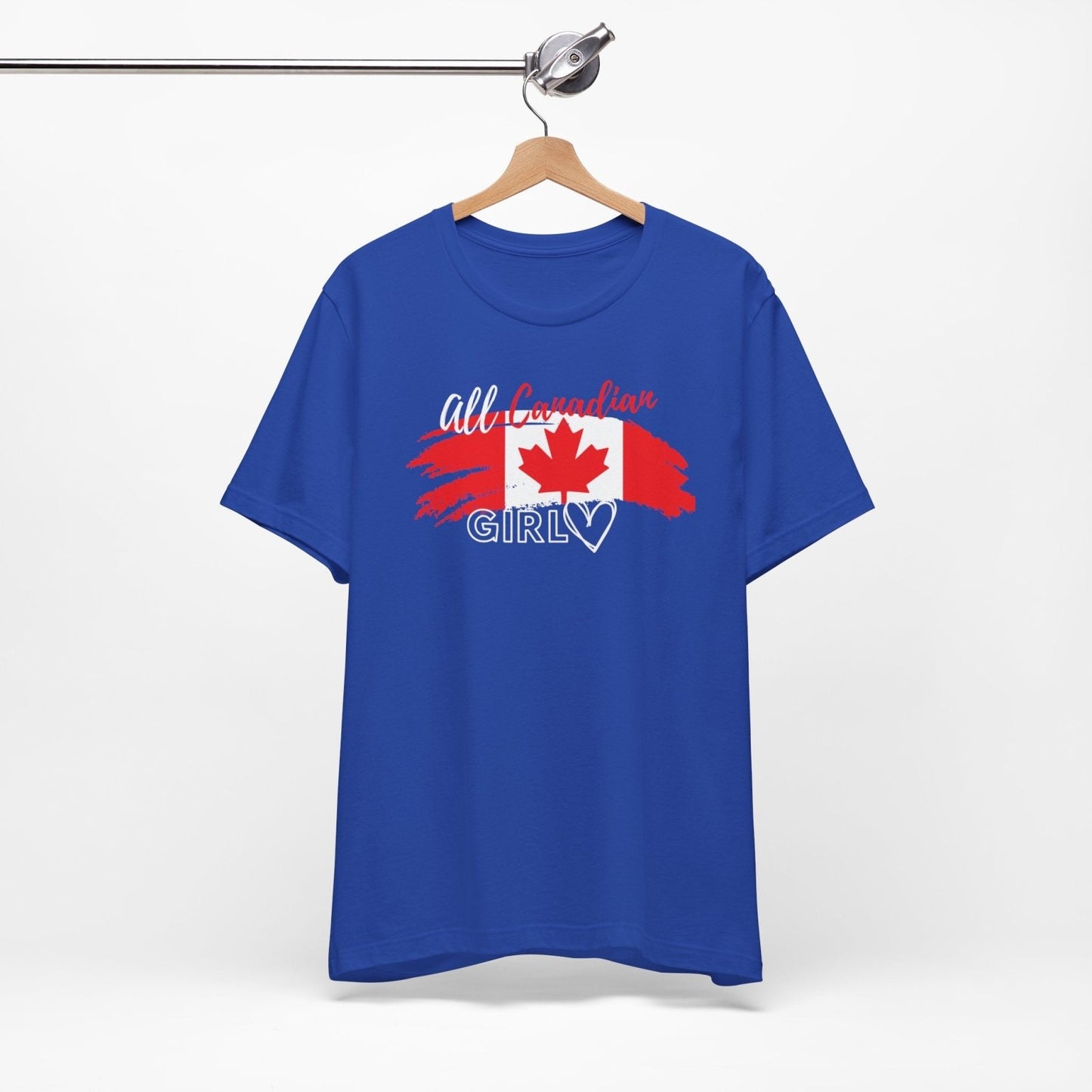 All Canadian Girl T-shirt, Women's Canada Day Graphic Tee, Short Sleeve Soft Style Canada Flag Shirt for Women | CA - Ohhh So Swag