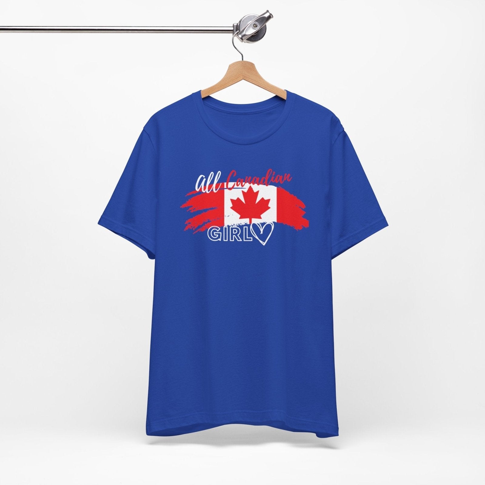 All Canadian Girl T-shirt, Women's Canada Day Graphic Tee, Short Sleeve Soft Style Canada Flag Shirt for Women | CA - Ohhh So Swag